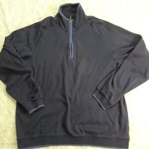 Trump Golf Navy Blue Qtr Zip Jacket Large